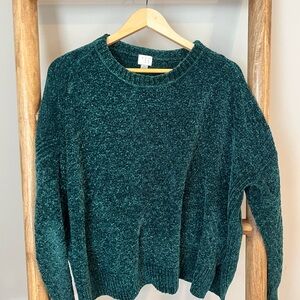 a new day Teal Plush Crewneck Sweater